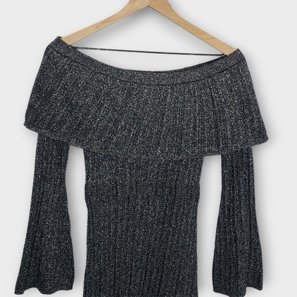 Keepsake The Label Metallic Knit Sheath Dress - Picture 5 of 13